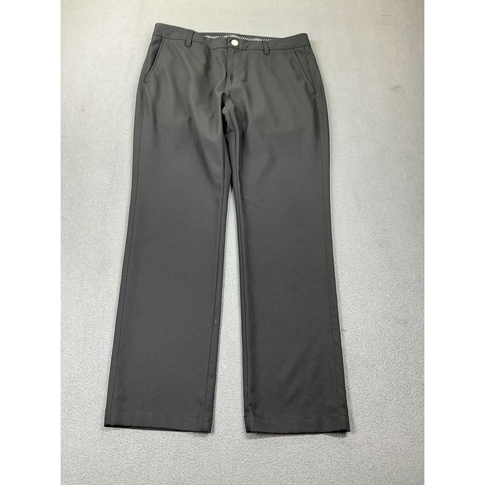 Bonobos Pants Mens 33x29 Black Golf Trousers Slim Straight Polyester Performance